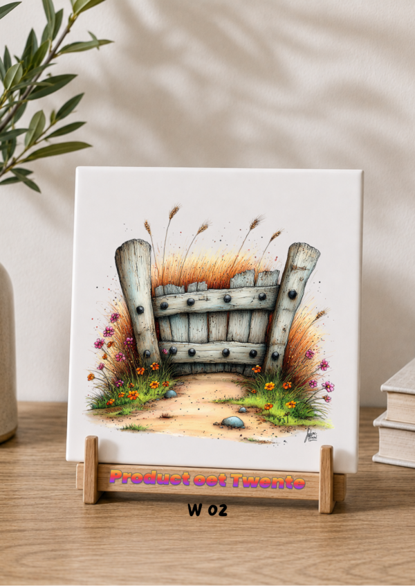 2 Tegeltjes Whimsical farm