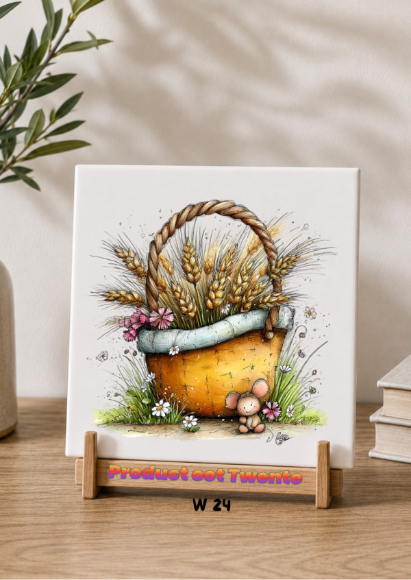 24 Tegeltjes Whimsical farm