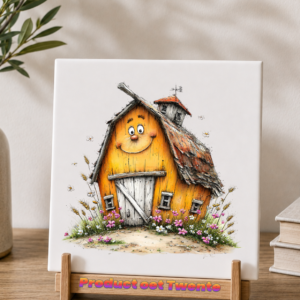 26 Tegeltjes Whimsical farm
