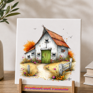 34 Tegeltjes Whimsical farm
