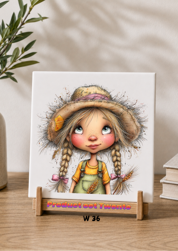36 Tegeltjes Whimsical farm