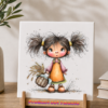 37 Tegeltjes Whimsical farm
