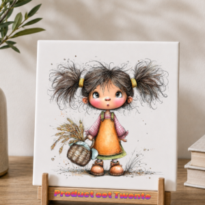 37 Tegeltjes Whimsical farm