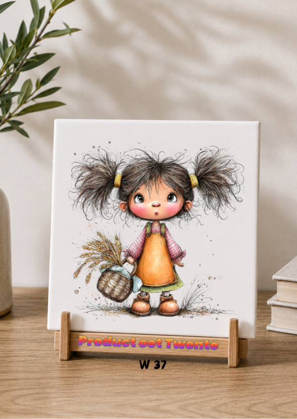 37 Tegeltjes Whimsical farm