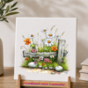 6 Tegeltjes Whimsical farm